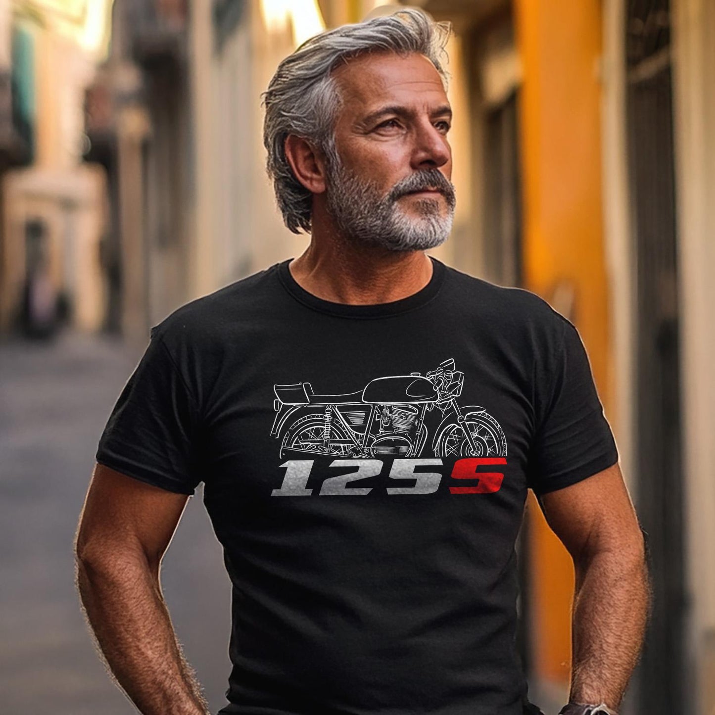 MV Agusta 125S 1975 - 1977 Inspired T-Shirt - Motorcycle Tee Shirt for Riders
