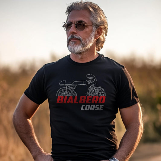 MV Agusta Corse 125 Bialbero Inspired T-Shirt - Motorcycle Tee Shirt for Riders