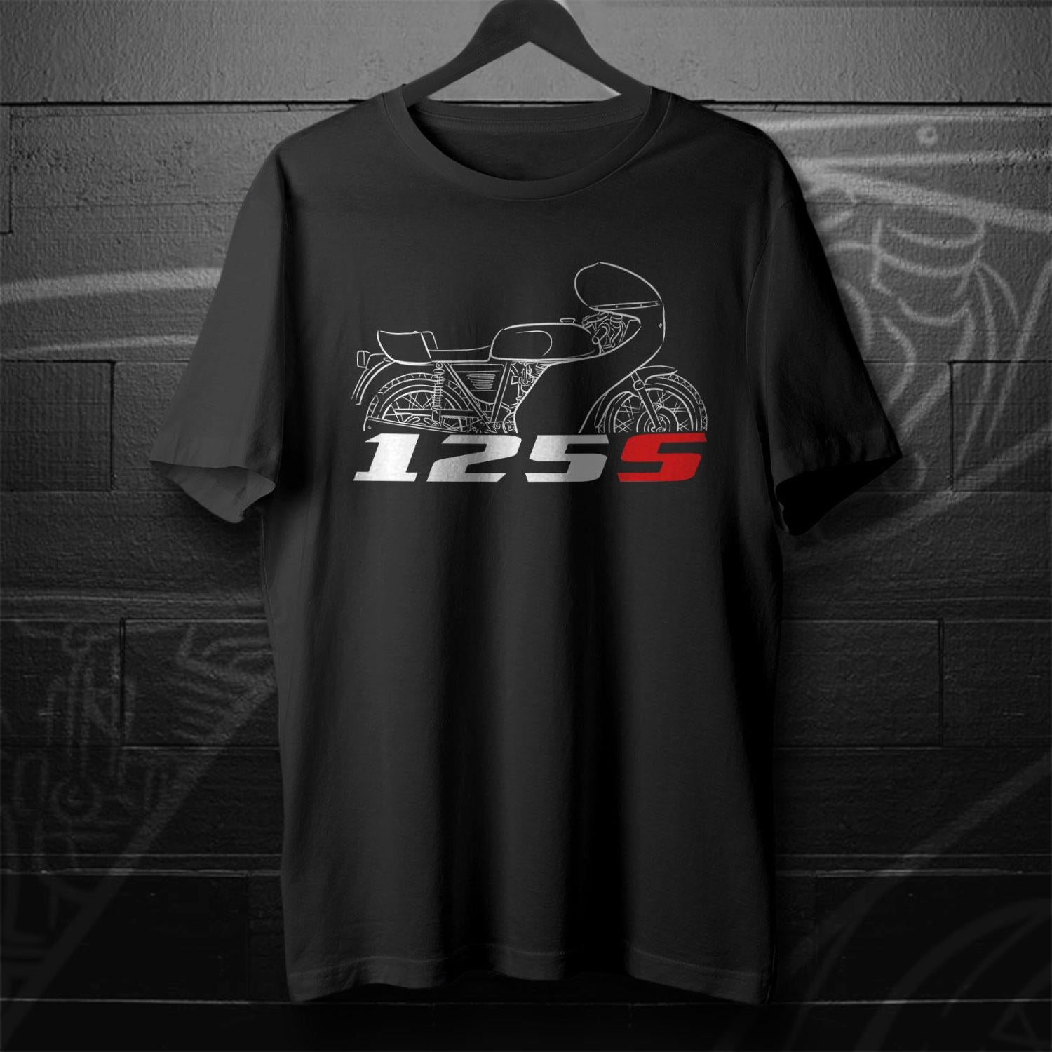 MV Agusta 125S 1975 - 1977 Inspired T-Shirt - Motorcycle Tee Shirt for Riders