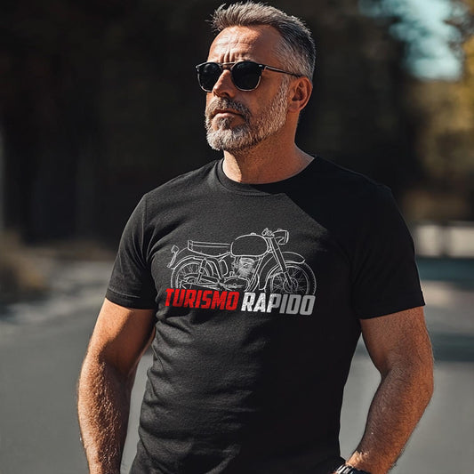 MV Agusta 125 Turismo Rapido 1955 - 1957 Inspired T-Shirt - Motorcycle Tee Shirt for Riders