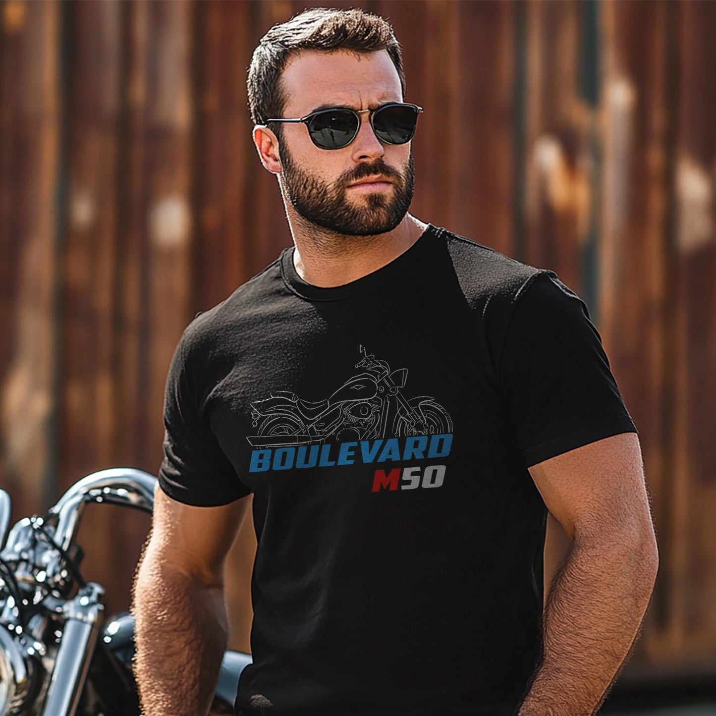 Suzuki Boulevard M50 Inspired T-Shirt - Motorcycle Tee Shirt for Riders