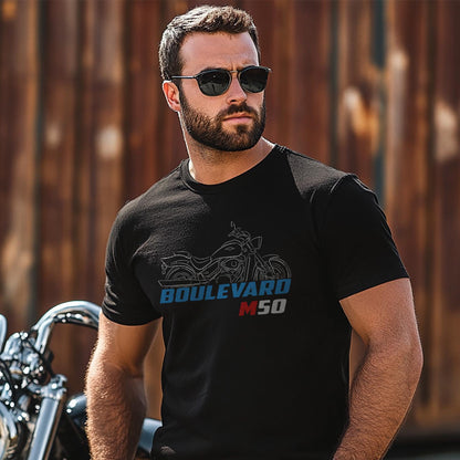 Suzuki Boulevard M50 Inspired T-Shirt - Motorcycle Tee Shirt for Riders