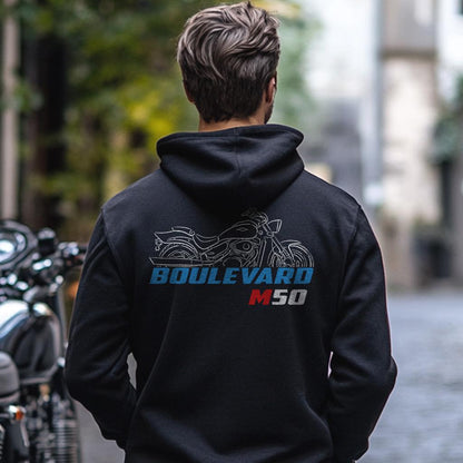 Suzuki Boulevard M50 Inspired Hoodie - Motorcycle Sweatshirt for Riders
