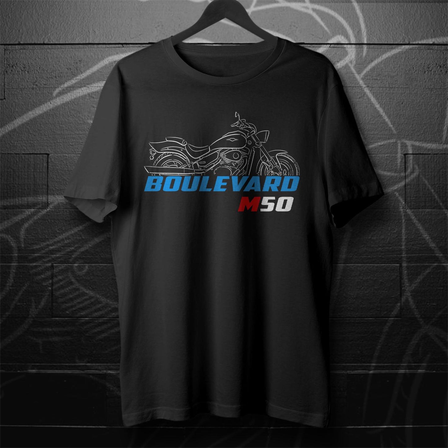 Suzuki Boulevard M50 Inspired T-Shirt - Motorcycle Tee Shirt for Riders