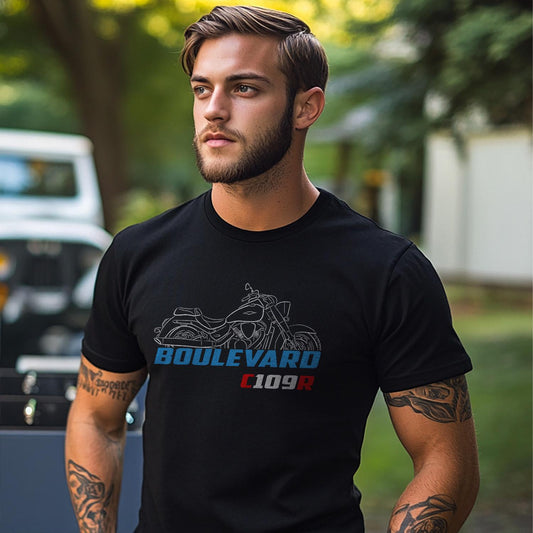 Suzuki Boulevard C109R & C109RT Inspired T-Shirt - Motorcycle Tee Shirt for Riders