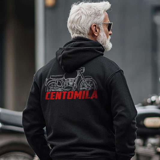 MV Agusta 125 TREL Centomila 1959 - 1963 Inspired Hoodie - Motorcycle Sweatshirt for Riders
