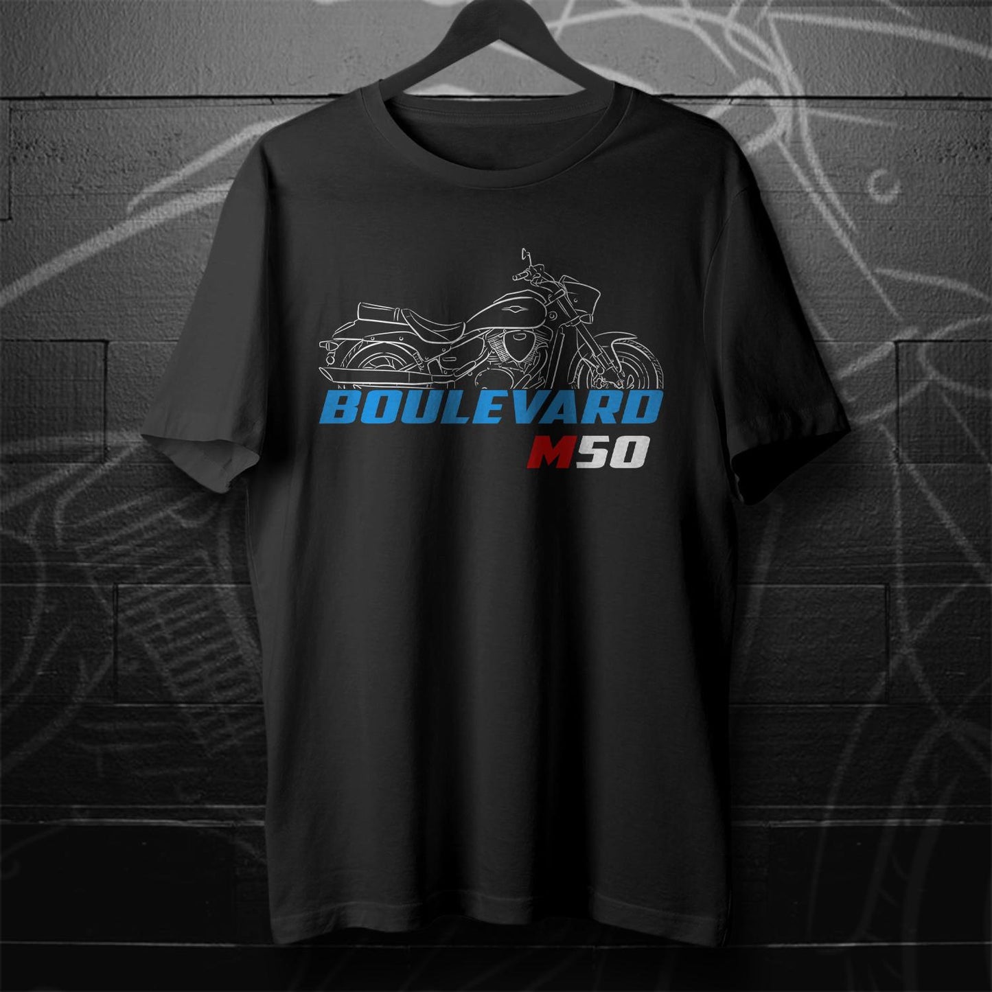Suzuki Boulevard M50 Inspired T-Shirt - Motorcycle Tee Shirt for Riders