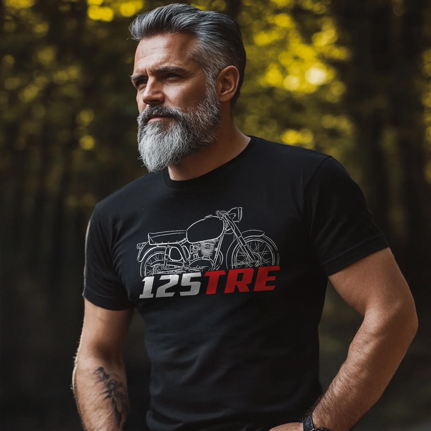 MV Agusta 125 TRE 1958 - 1960 Inspired T-Shirt - Motorcycle Tee Shirt for Riders