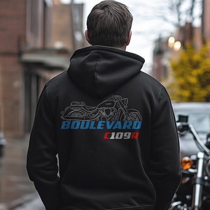 Suzuki Boulevard C109R & C109RT Inspired Hoodie - Motorcycle Sweatshirt for Riders