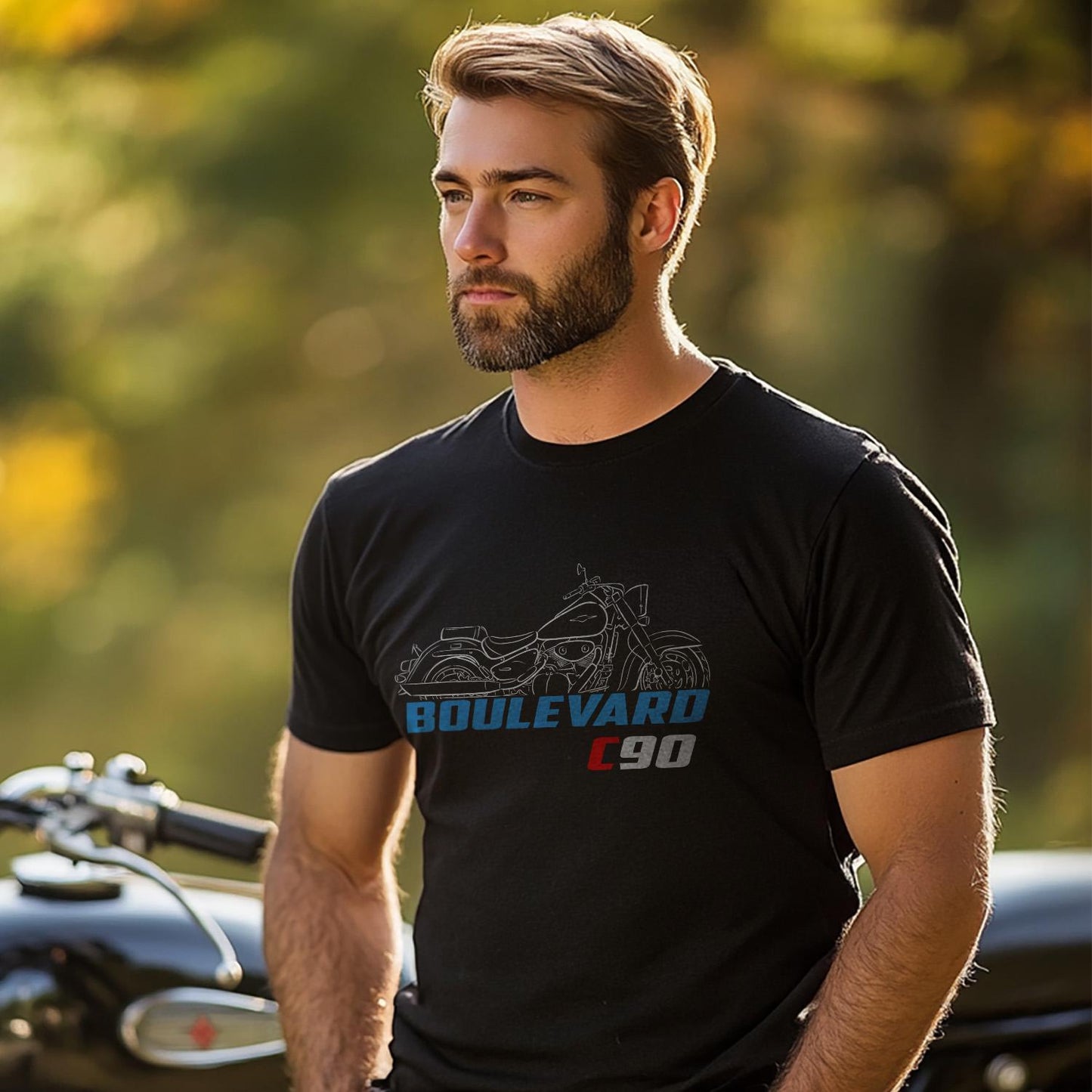 Suzuki Boulevard C90 Inspired T-Shirt - Motorcycle Tee Shirt for Riders