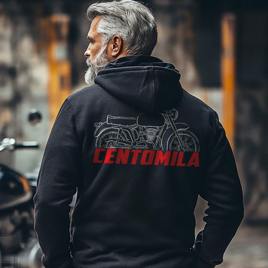 MV Agusta 125 TRA Centomila 1959 - 1963 Inspired Hoodie - Motorcycle Sweatshirt for Riders