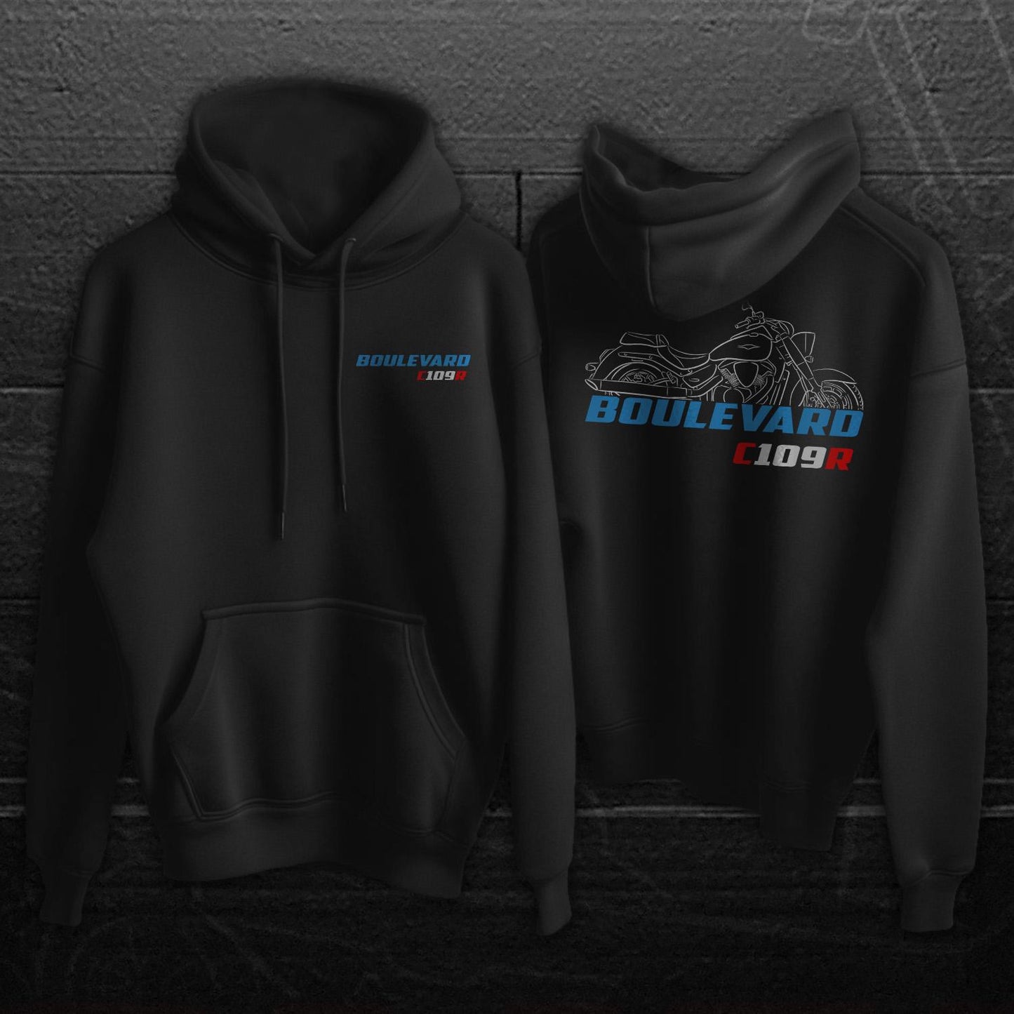 Suzuki Boulevard C109R & C109RT Inspired Hoodie - Motorcycle Sweatshirt for Riders