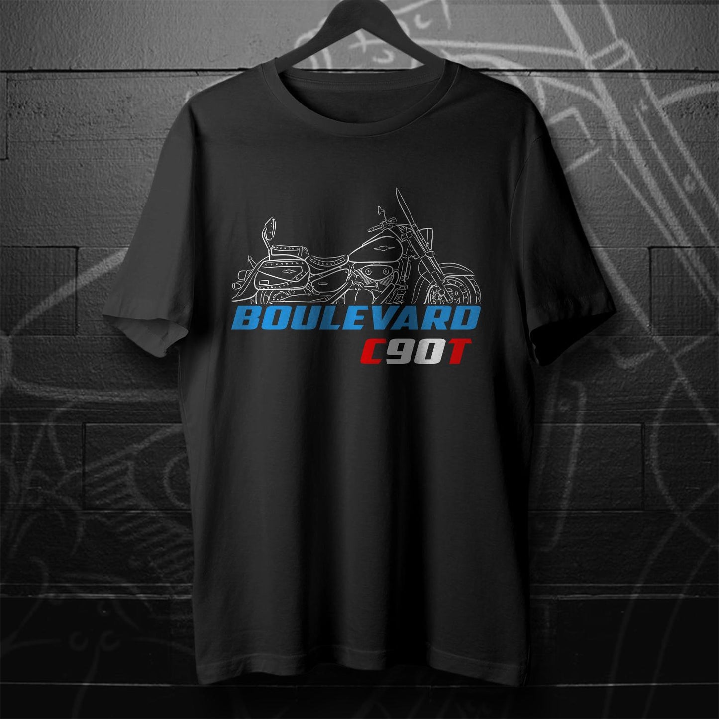 Suzuki Boulevard C90 Inspired T-Shirt - Motorcycle Tee Shirt for Riders
