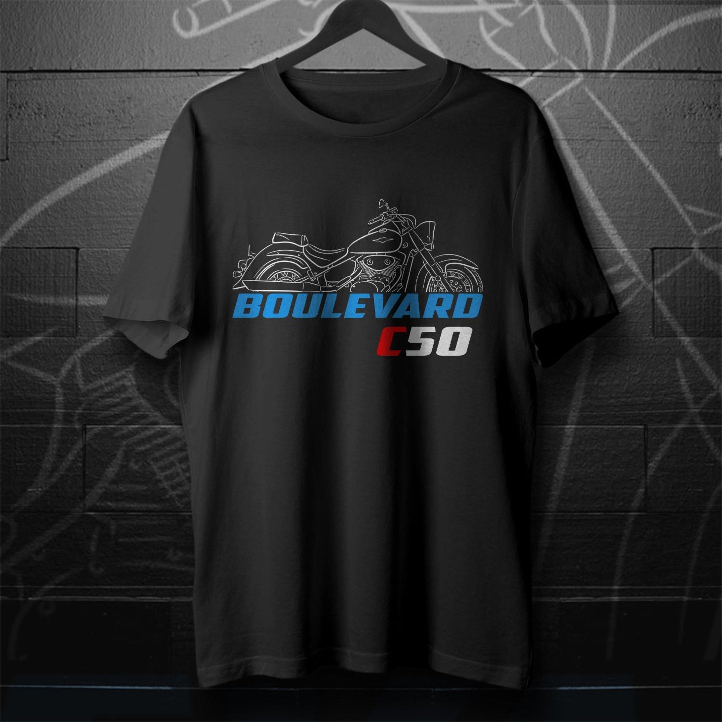 Suzuki Boulevard C50 Inspired T-Shirt - Motorcycle Tee Shirt for Riders
