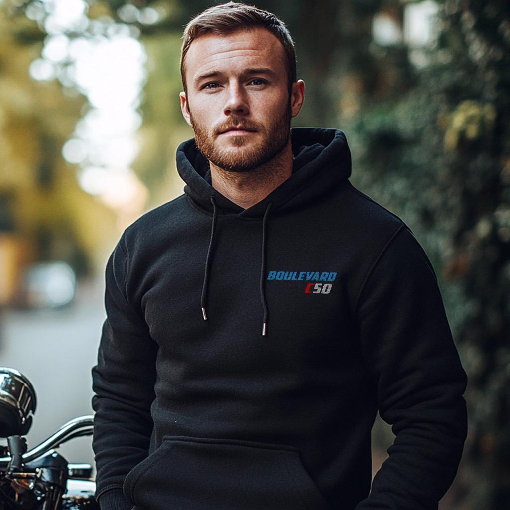 Suzuki Boulevard C50 Inspired Hoodie - Motorcycle Sweatshirt for Riders