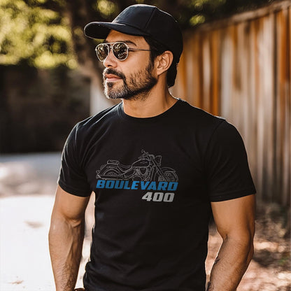 Suzuki Boulevard 400 ( VZ400 ) Inspired T-Shirt - Motorcycle Tee Shirt for Riders