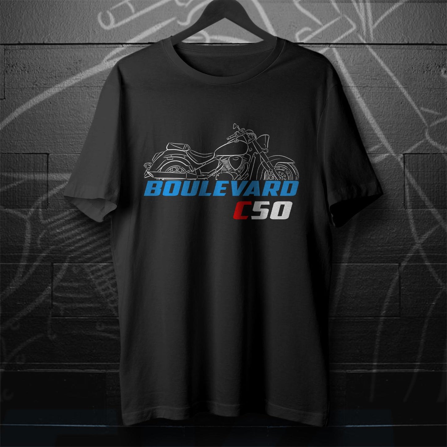 Suzuki Boulevard C50 Inspired T-Shirt - Motorcycle Tee Shirt for Riders