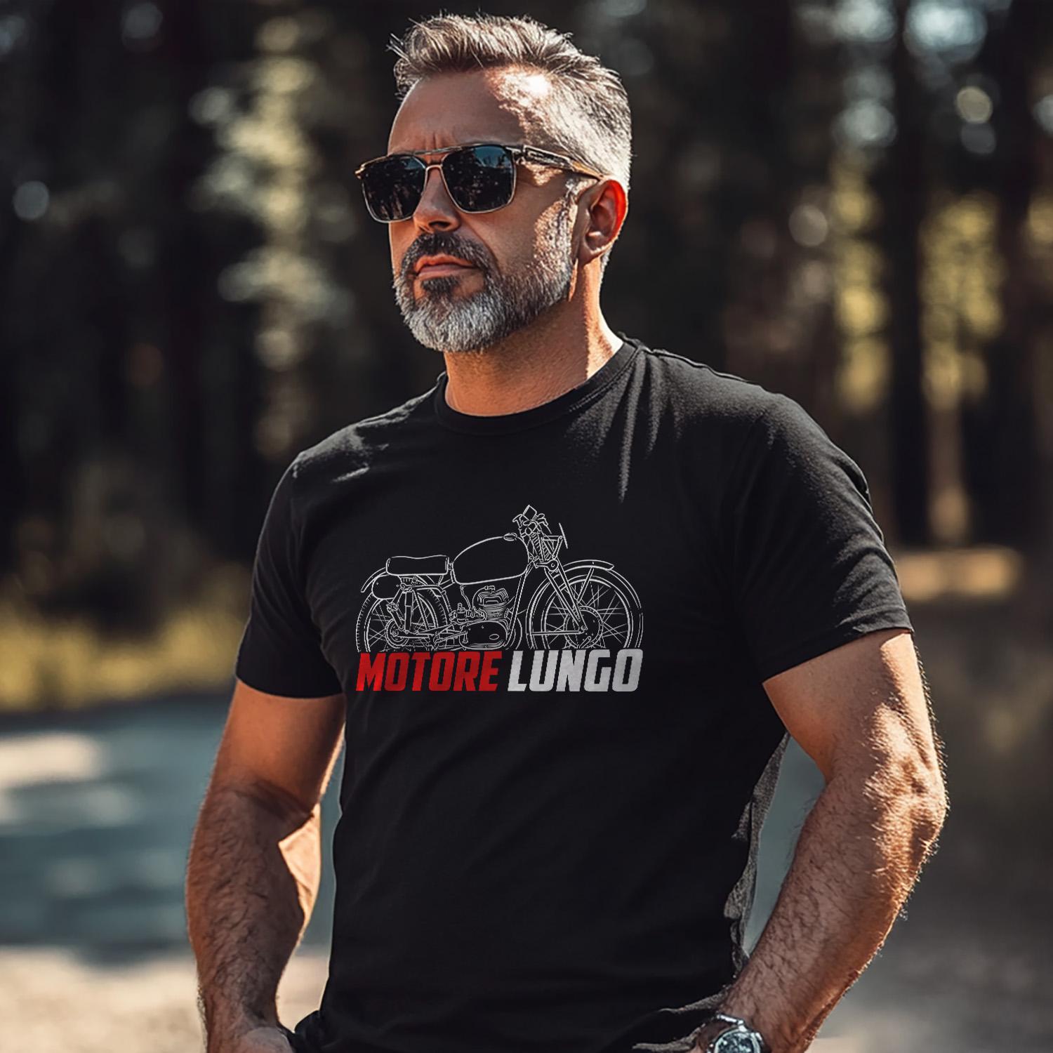 MV Agusta 125 Motore Lungo 1950 - 1953 Inspired T-Shirt - Motorcycle Tee Shirt for Riders