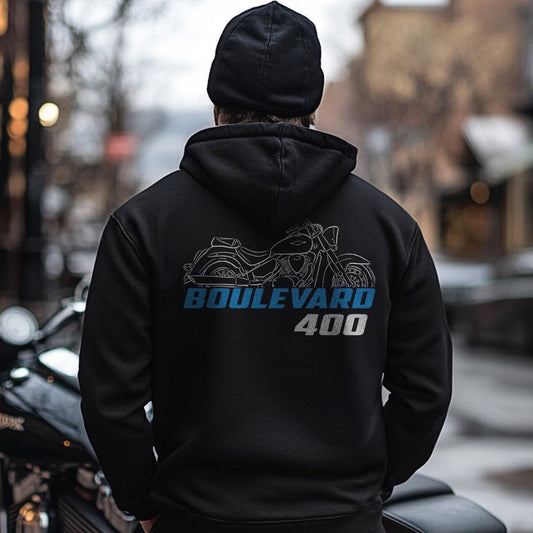 Suzuki Boulevard 400 ( VZ400 ) Inspired Hoodie - Motorcycle Sweatshirt for Riders