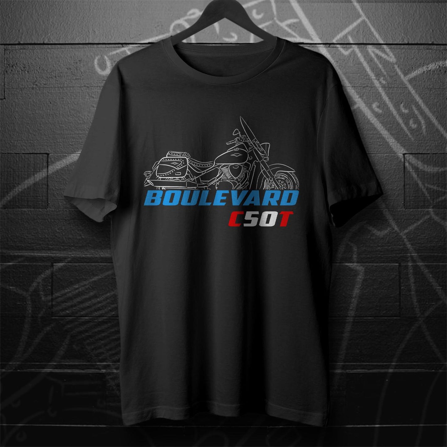 Suzuki Boulevard C50 Inspired T-Shirt - Motorcycle Tee Shirt for Riders