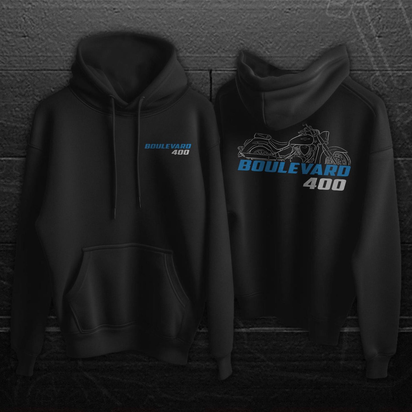 Suzuki Boulevard 400 ( VZ400 ) Inspired Hoodie - Motorcycle Sweatshirt for Riders