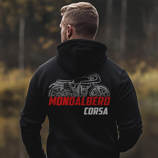 MV Agusta 125 Monoalbero Corsa 1952 - 1956 Inspired Hoodie - Motorcycle Sweatshirt for Riders