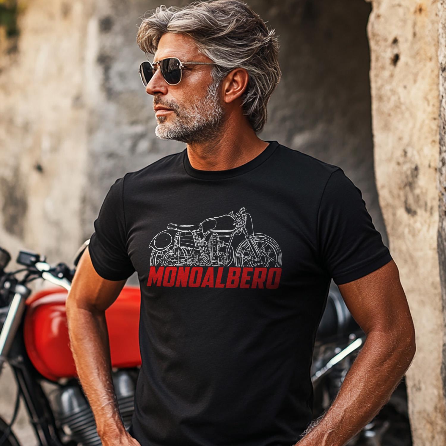 MV Agusta 125 Monoalbero 1953 - 1956 Inspired T-Shirt - Motorcycle Tee Shirt for Riders