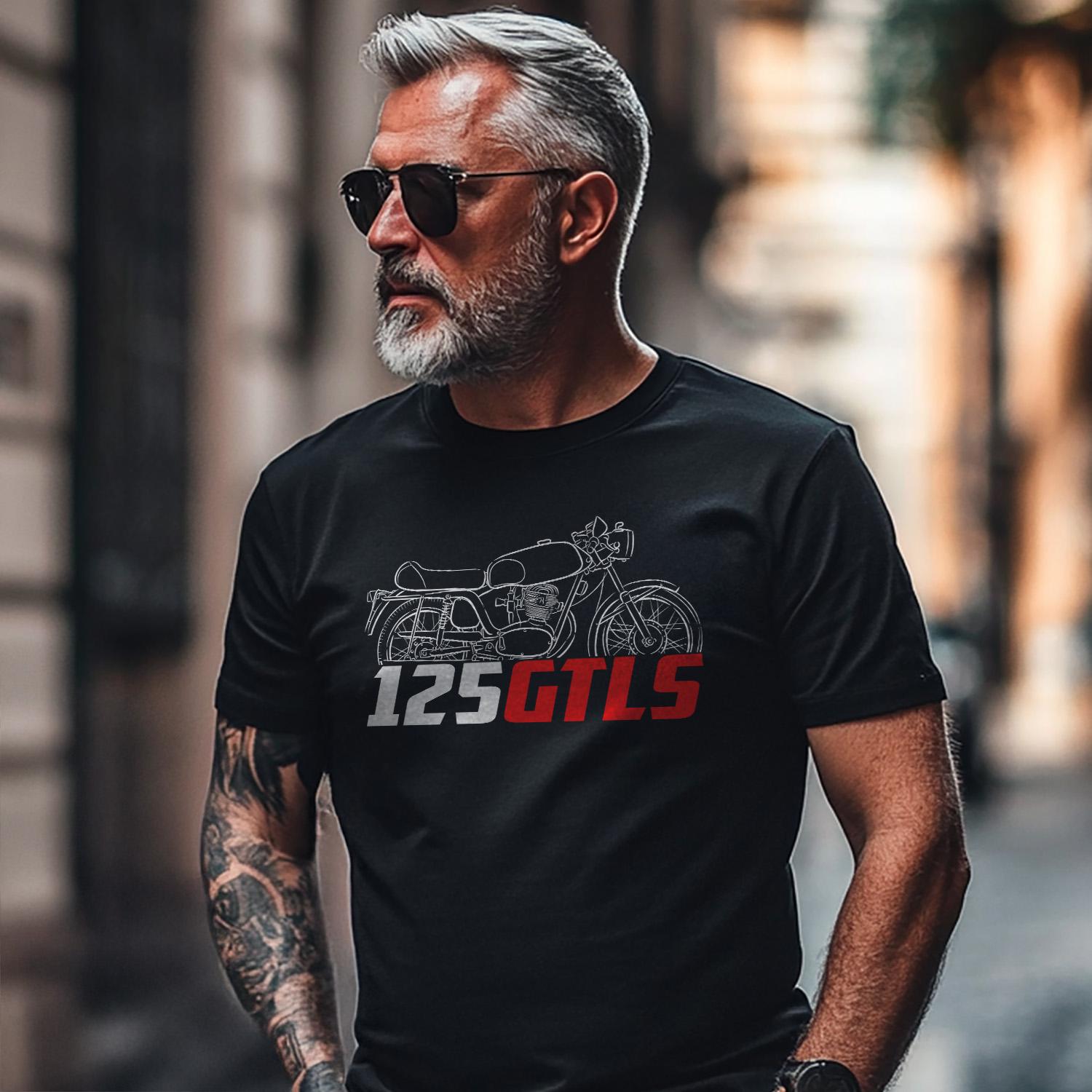 MV Agusta 125 GTLS 1969 - 1971 Inspired T-Shirt - Motorcycle Tee Shirt for Riders
