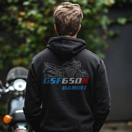 Suzuki GSF650 N & S Bandit Inspired Hoodie - Motorcycle Sweatshirt for Riders