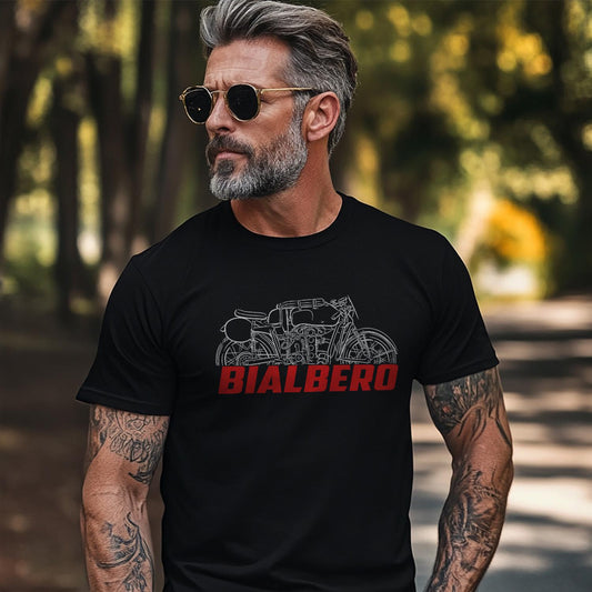 MV Agusta 125 Bialbero Inspired T-Shirt - Motorcycle Tee Shirt for Riders