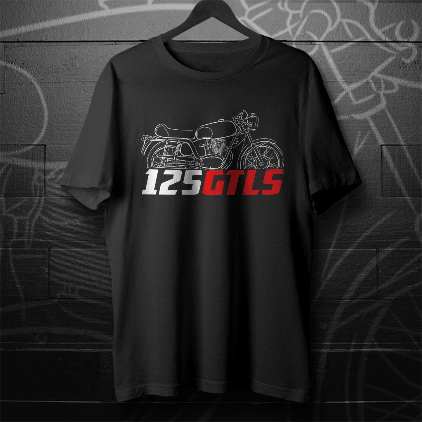 MV Agusta 125 GTLS 1969 - 1971 Inspired T-Shirt - Motorcycle Tee Shirt for Riders