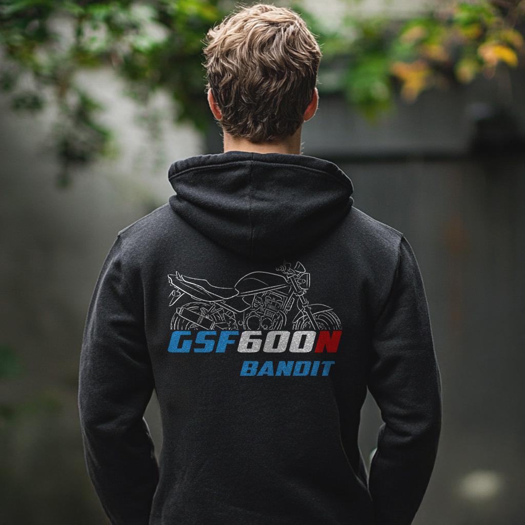 Suzuki GSF600 N & S Bandit Inspired Hoodie - Motorcycle Sweatshirt for Riders