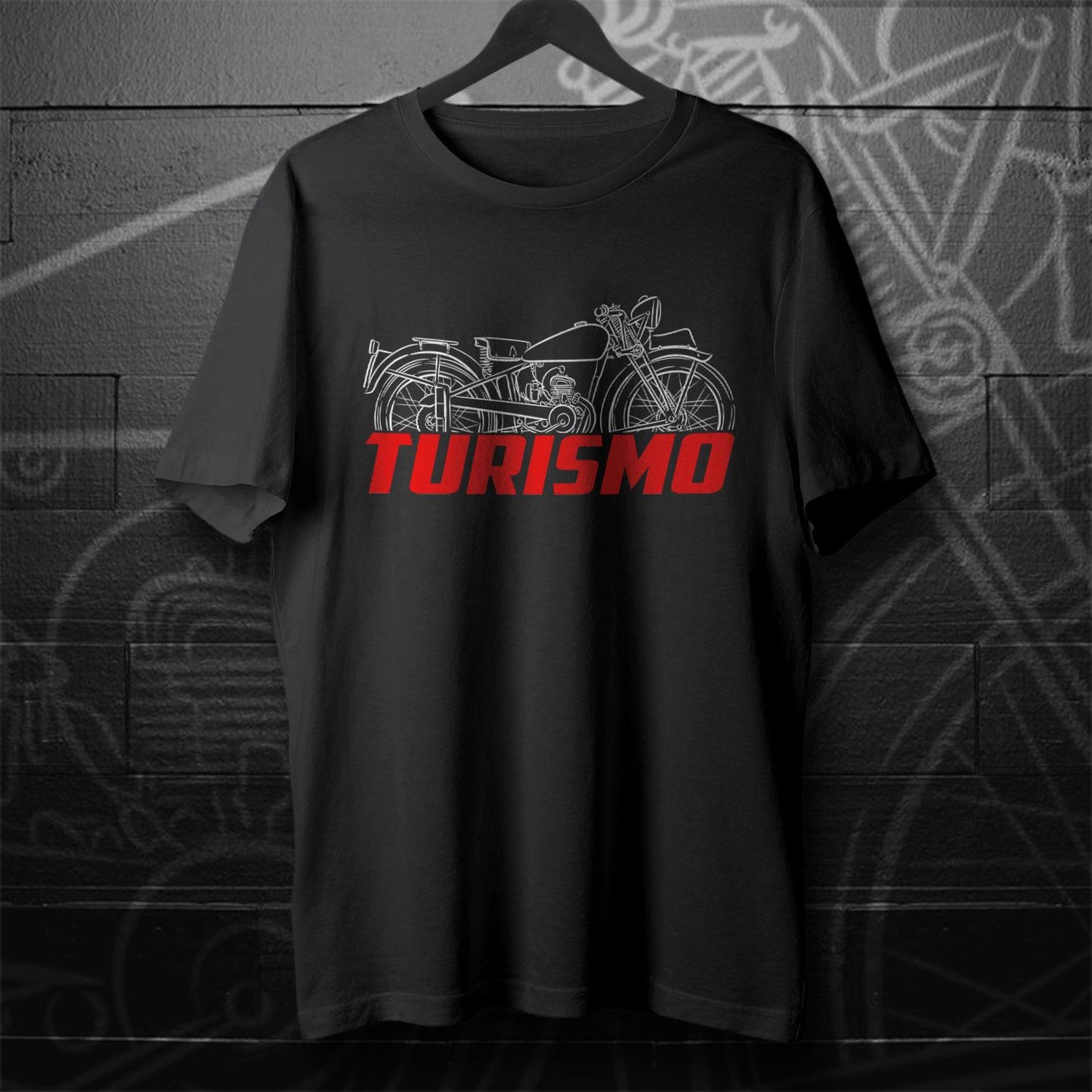 MV Agusta 98 Turismo 1945 - 1948 Inspired T-Shirt - Motorcycle Tee Shirt for Riders