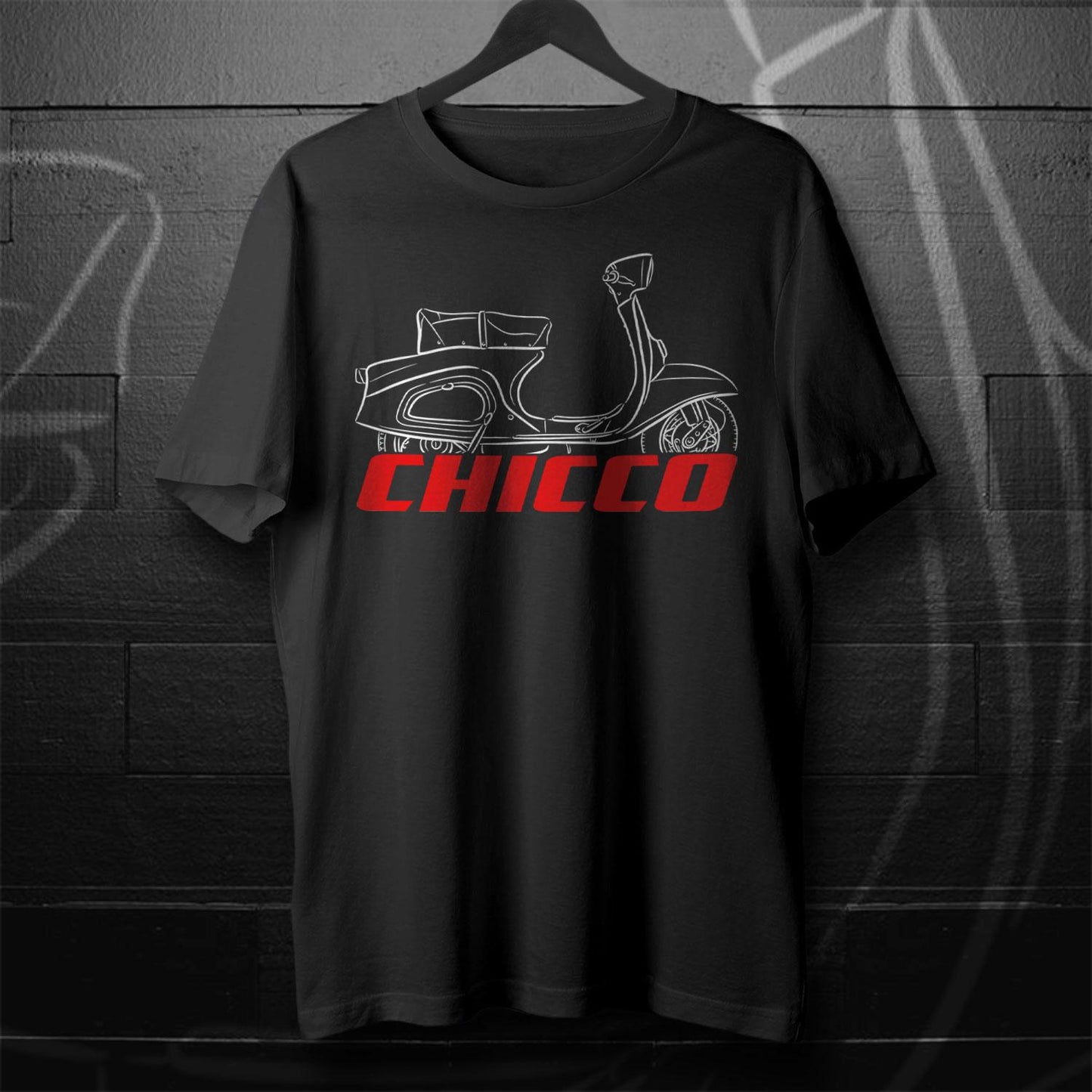 MV Agusta 155 Chicco 1960 - 1964 Inspired T-Shirt - Motorcycle Tee Shirt for Riders