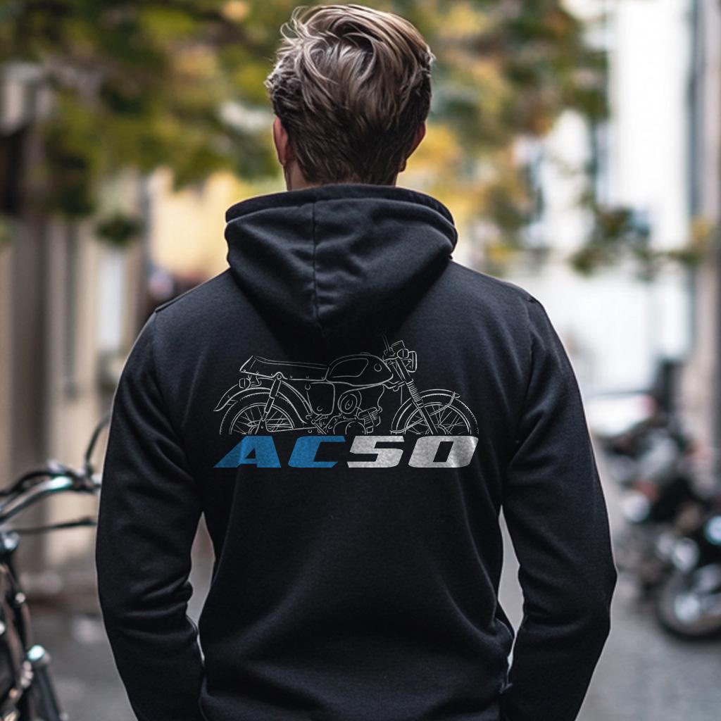 Suzuki AC50 Inspired Hoodie - Motorcycle Sweatshirt for Riders