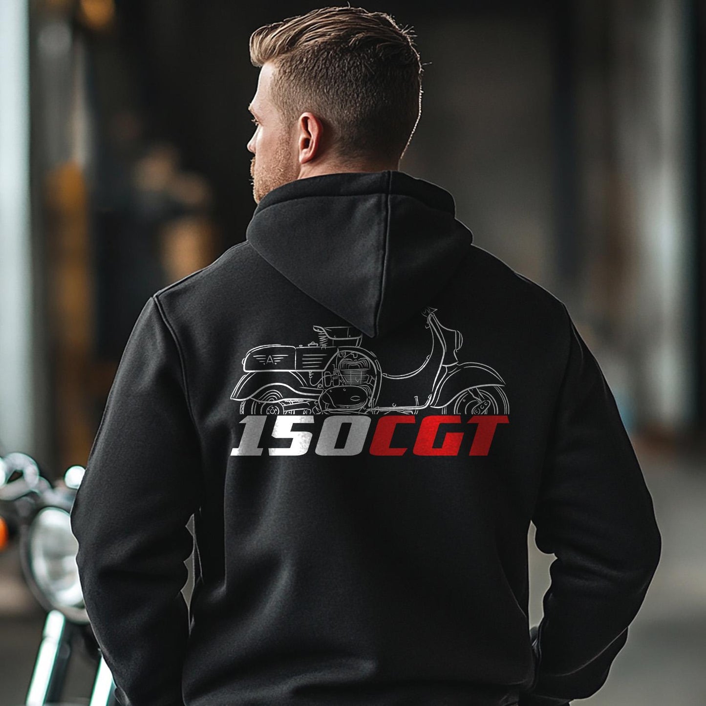 MV Agusta 150 CGT Inspired Hoodie - Motorcycle Sweatshirt for Riders