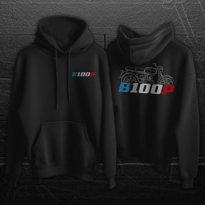 Suzuki B100 & P Inspired Hoodie - Motorcycle Sweatshirt for Riders