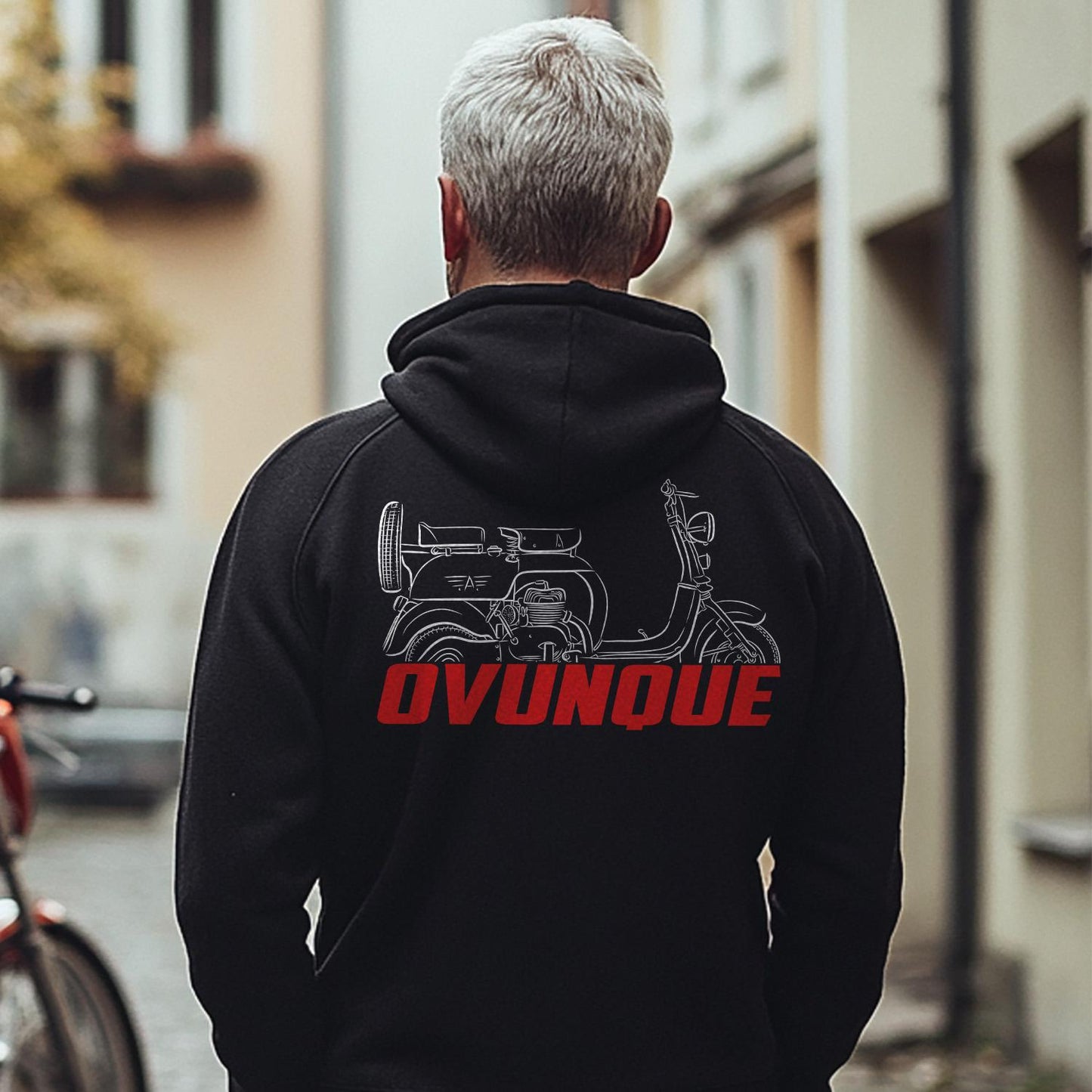 MV Agusta 125 Ovunque Inspired Hoodie - Motorcycle Sweatshirt for Riders