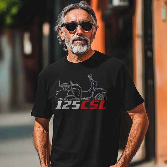MV Agusta 125 CSL Inspired T-Shirt - Motorcycle Tee Shirt for Riders