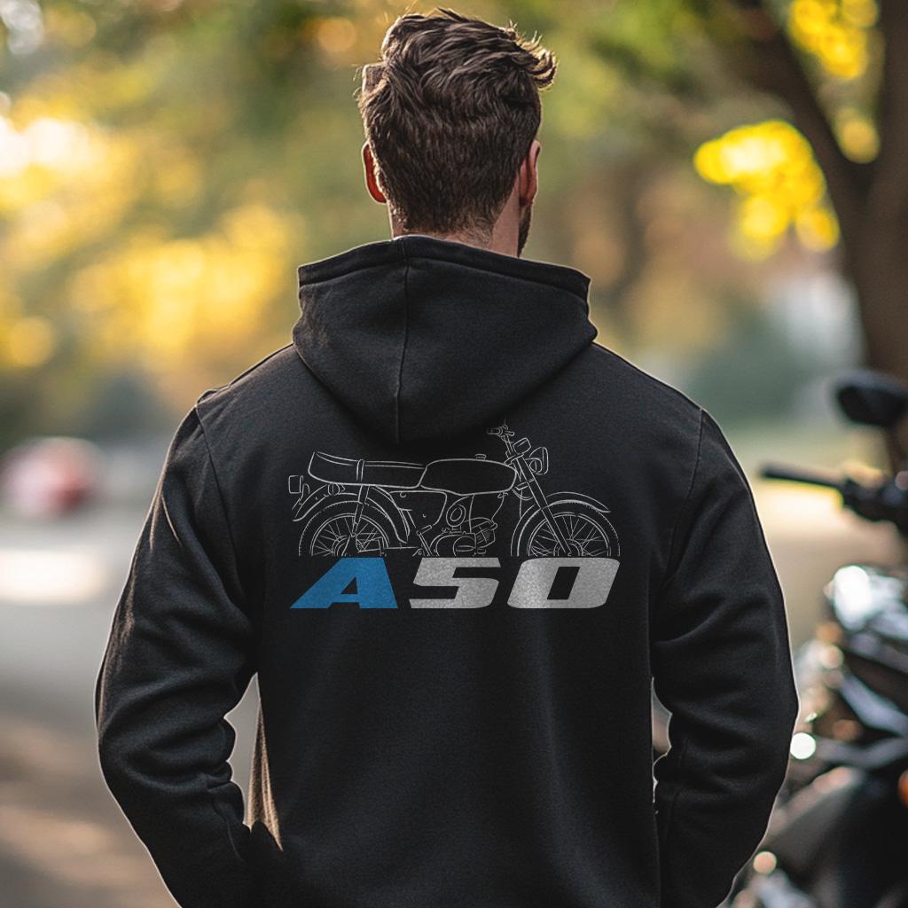 Suzuki A50 Inspired Hoodie - Motorcycle Sweatshirt for Riders