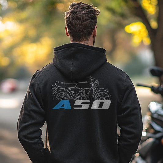 Suzuki A50 Inspired Hoodie - Motorcycle Sweatshirt for Riders