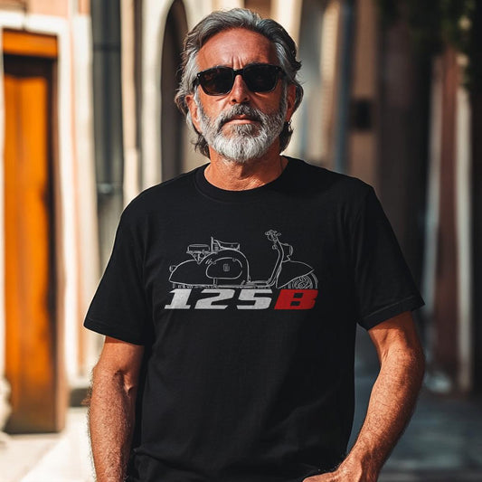 MV Agusta 125 B Inspired T-Shirt - Motorcycle Tee Shirt for Riders