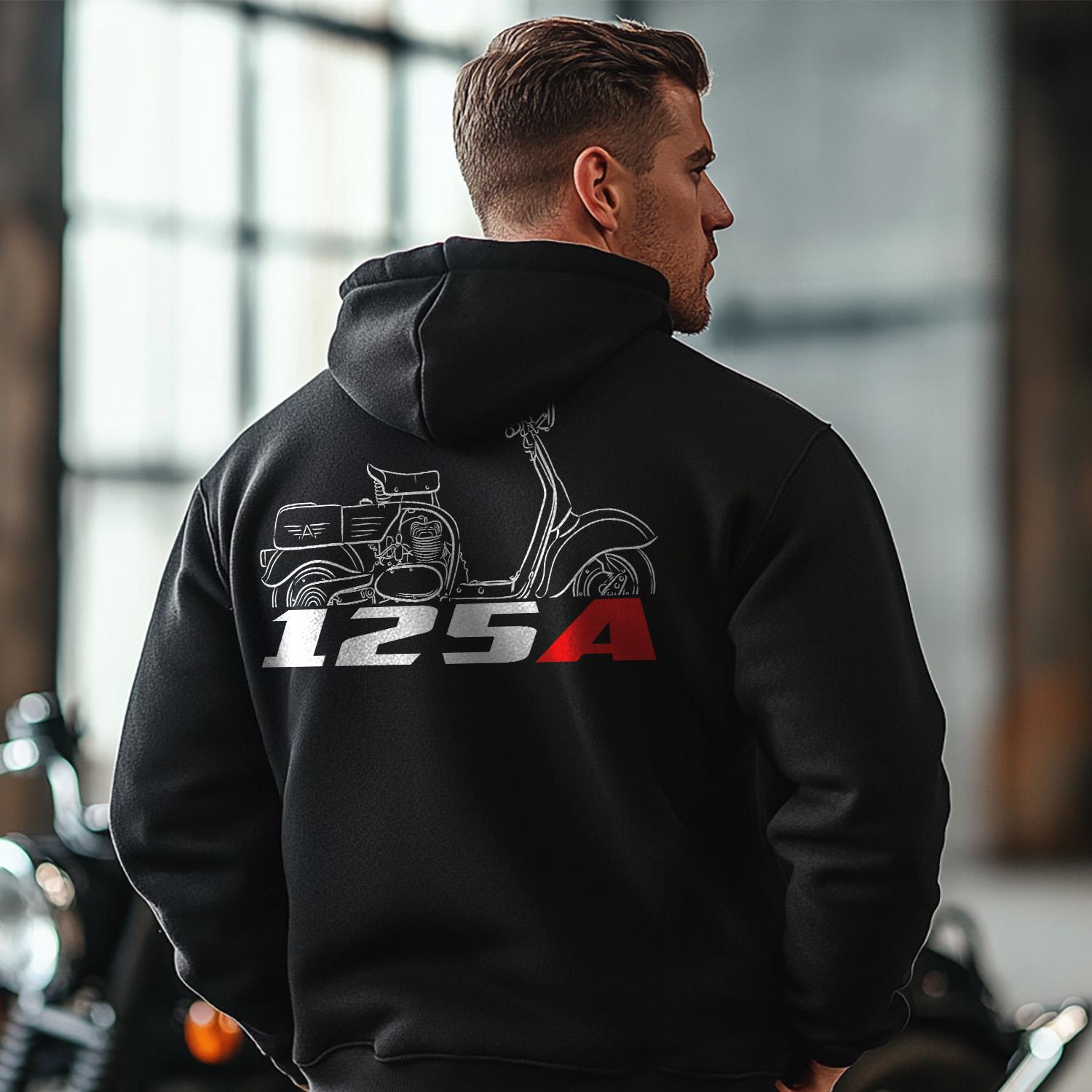 MV Agusta 125 A Inspired Hoodie - Motorcycle Sweatshirt for Riders