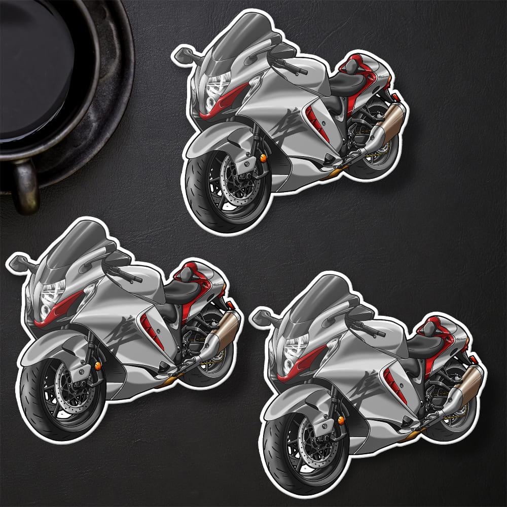 Suzuki Hayabusa 2021 - 2024 Inspired Stickers - Set of 3 Biker Motorcycle Decals