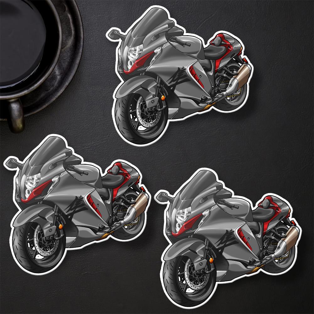 Suzuki Hayabusa 2021 - 2024 Inspired Stickers - Set of 3 Biker Motorcycle Decals