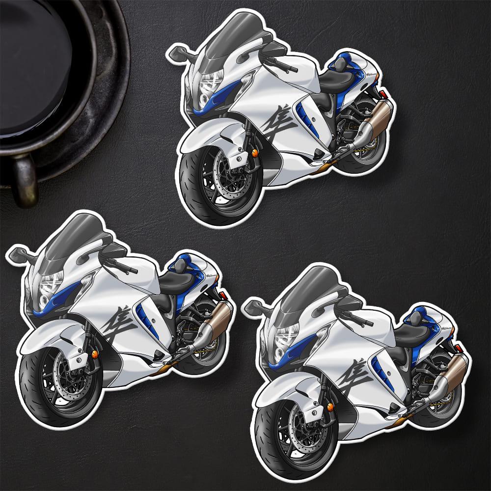 Suzuki Hayabusa 2021 - 2024 Inspired Stickers - Set of 3 Biker Motorcycle Decals