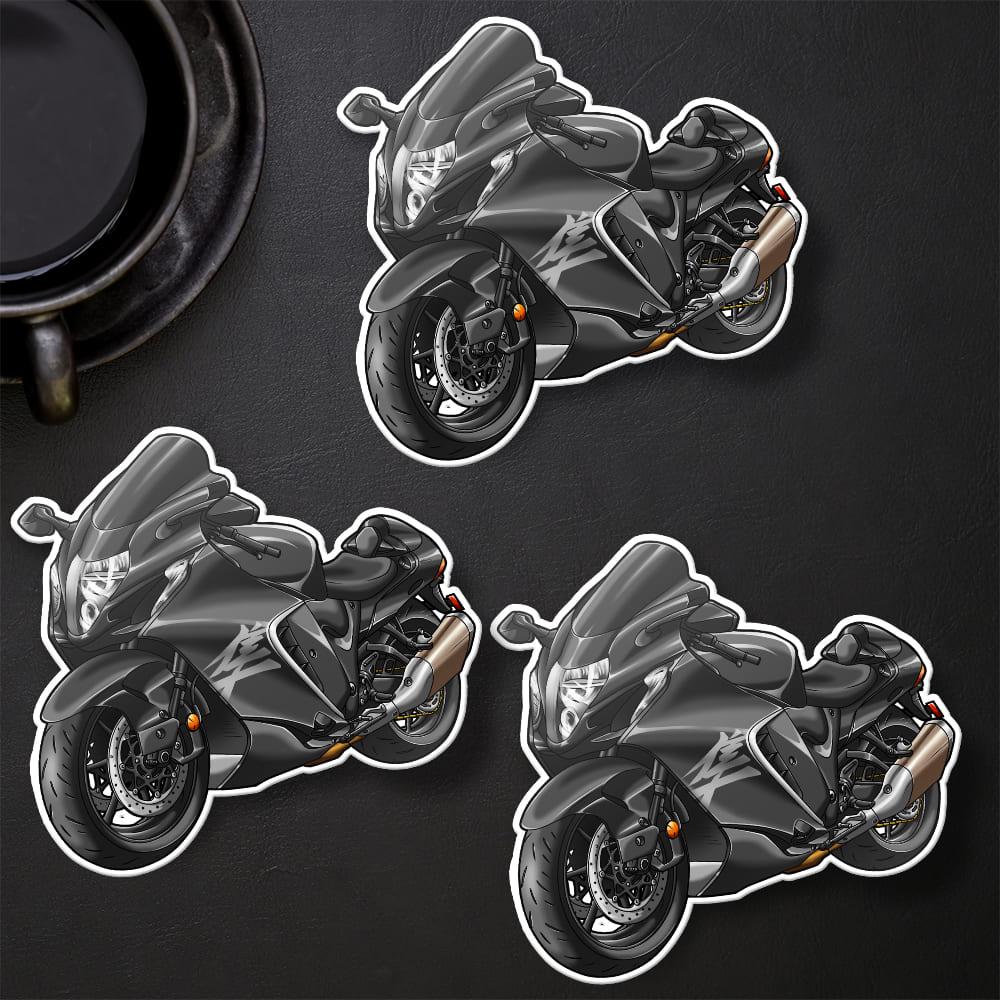 Suzuki Hayabusa 2021 - 2024 Inspired Stickers - Set of 3 Biker Motorcycle Decals