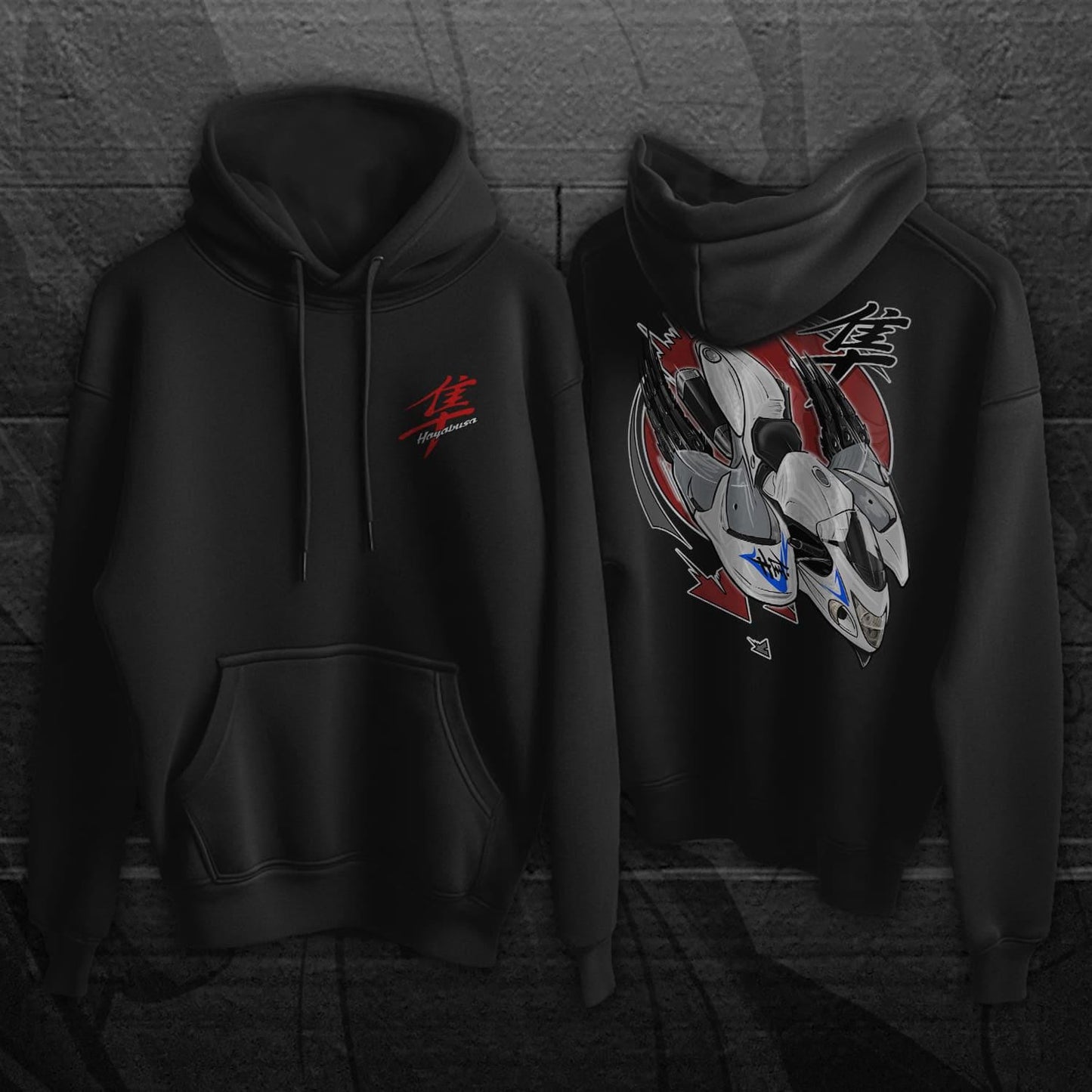 Suzuki Hayabusa 2008-09 Inspired Hoodie - Motorcycle Sweatshirt