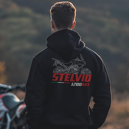 Moto Guzzi Stelvio 1200 NTX Inspired Hoodie - Motorcycle Sweatshirt for Riders