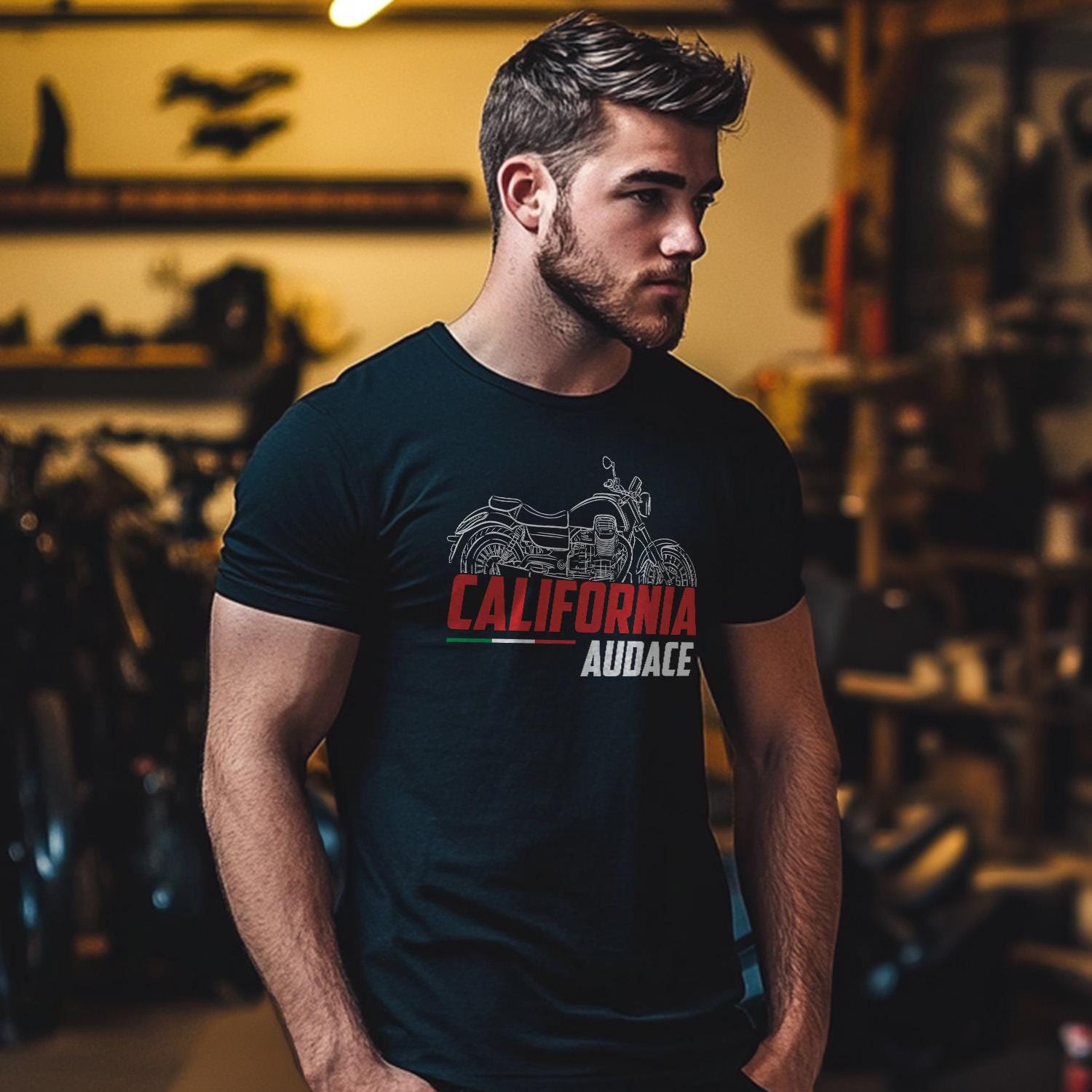 Moto Guzzi California Audace 1400 2016 - 2021 Inspired T-Shirt - Motorcycle Tee Shirt for Riders